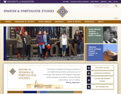 Spanish and Portuguese Studies website