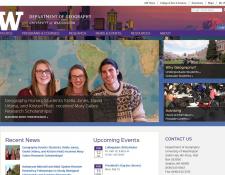 UW Department of Geography website